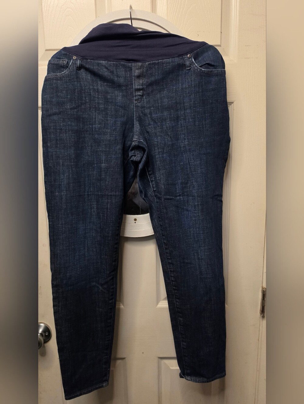 GAP Dark Blue Maternity Jeggings with Navy Waistband